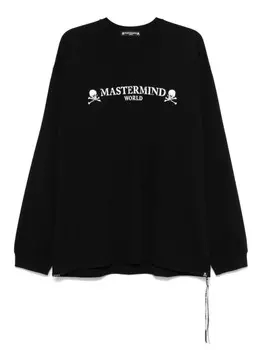 Mastermind Japan футболка с длинными рукавами и принтом логотипа, черный