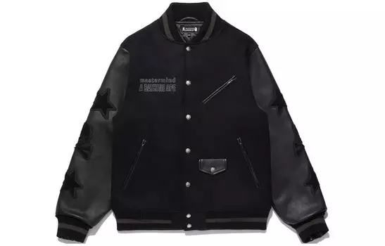 Mastermind JAPAN Совместная куртка унисекс черного цвета A Bathing Ape, черный