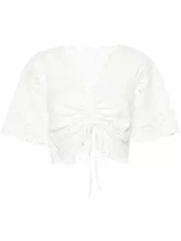 МАТЬ Блузка из хлопка «Социальная бабочка» Mother, белый