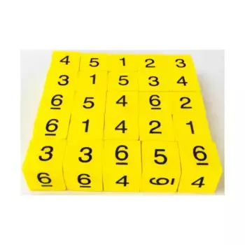 Математические кубики с числами 1–6 (25), Dice - Foam (Koplow)