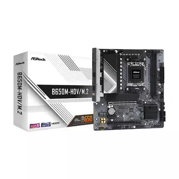 Материнская плата ASRock B650M-HDV/M2, AM5, DDR5