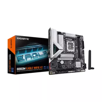 Материнская плата Gigabyte B860M Eagle WIFI6 V2, LGA1851, DDR5, Wi-Fi
