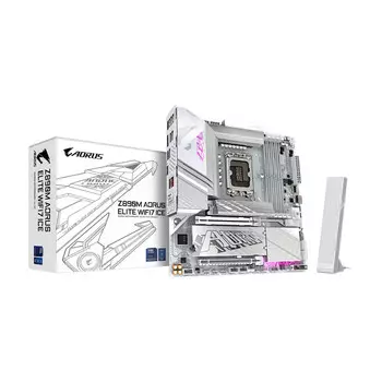 Материнская плата Gigabyte Z890M Aorus Elite WiFi7 Ice, LGA1851, DDR5, Wi-Fi