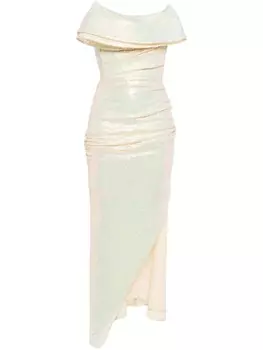 Maticevski платье Exhilarate, серебряный