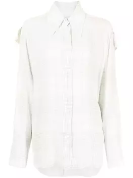 Maticevski рубашка Diplomat в клетку, белый