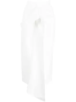Maticevski юбка с драпировкой, белый