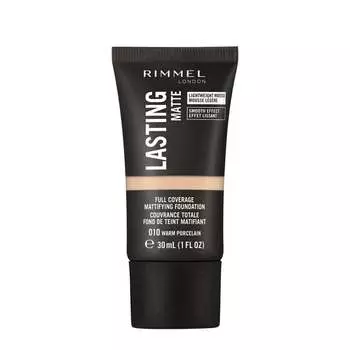 Матирующая основа № 010 Теплый фарфор, 30 мл Rimmel, Lasting Matte