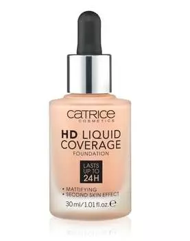 Матирующая основа 020 Rose Beige, 30 мл Catrice, HD Liquid Coverage Foundation 24H