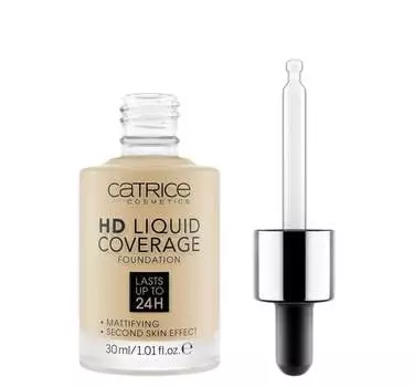 Матирующая основа для лица 036 Hazelnut Beige, 30 мл Catrice, HD Liquid Coverage Foundation 24H