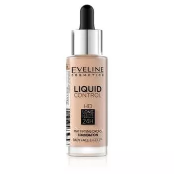 Матирующая основа для лица, 040 Теплый бежевый Eveline Cosmetics, Liquid Control HD