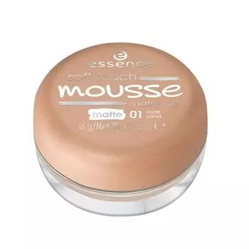 Матирующая основа-мусс 01 Matt Sand, 16 г Essence, Soft Touch Mousse