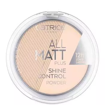 Матирующая пудра 010 Прозрачная, 10 г Catrice, All Matt Plus Shine Control Powder 12H