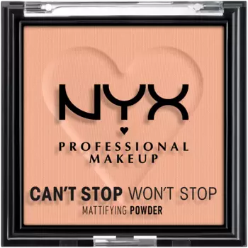 Матирующая пудра для лица 12 осветляющая персиковая Nyx Professional Makeup Can'T Stop Won'T Stop, 6 гр