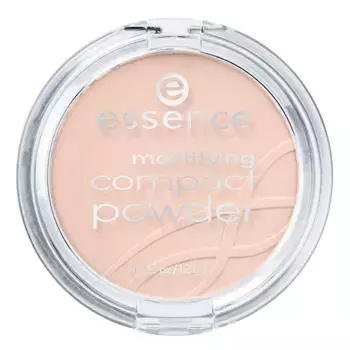 Матирующая пудра для нанесения поверх основы под макияж All About Matt!! Mattifying Compact Pwder Essence, цвет perfect beige