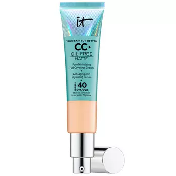 Матирующий CC-крем cc+ oil free matte cream spf 40 It Cosmetics, цвет neutral medium, 32 мл