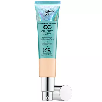 Матирующий CC-крем cc+ oil free matte cream spf 40 It Cosmetics, цвет light medium, 32 мл