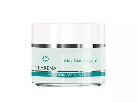 Матирующий крем для макияжа Max Matt Cream 50 мл, Clarena