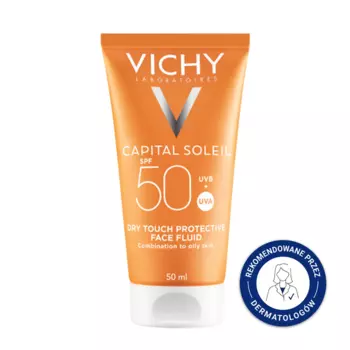 Матирующий крем с фильтром spf50 для жирной и комбинированной кожи, 50 мл Vichy Capital soleil