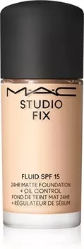 Матирующий праймер spf 15 MAC Cosmetics Mini Studio Fix Fluid SPF 15 24HR Matte Foundation + Oil Control, NC16 15 ml