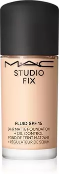 Матирующий праймер spf 15 MAC Cosmetics Mini Studio Fix Fluid SPF 15 24HR Matte Foundation + Oil Control, NC10 15 ml