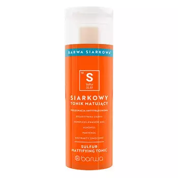 Матирующий тоник для лица, 200 мл Barwa Siarkowa