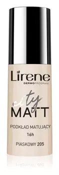 Матовая база под макияж Lirene City Matt, оттенок 205 Sand 30 мл