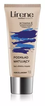 Матовая база под макияж Lirene Vitamin E, оттенок 10 Porcelain 30 мл
