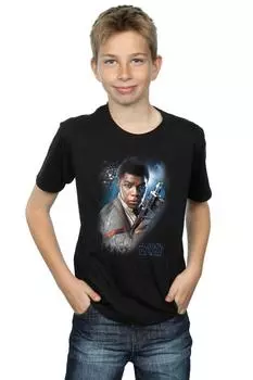 Матовая футболка «Последний джедай Финн» Star Wars, черный