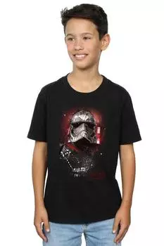 Матовая футболка «Последний джедай, капитан Фазма» Star Wars, черный