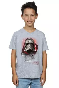 Матовая футболка «Последний джедай, капитан Фазма» Star Wars, серый