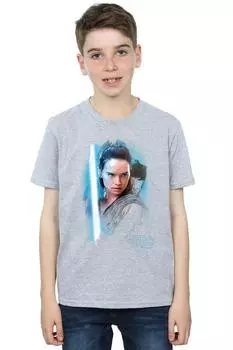 Матовая футболка «Последний джедай Рей» Star Wars, серый