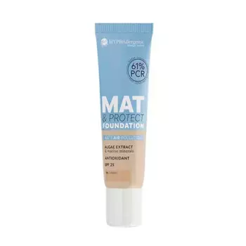 Матовая основа Mat & Protect Foundation Spf 25 Bell Hypoallergenic, цвет caramel