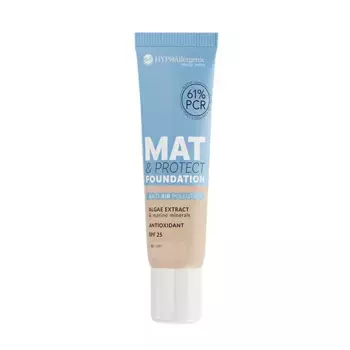 Матовая основа Mat & Protect Foundation Spf 25 Bell Hypoallergenic, цвет ivory