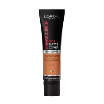 Матовая основа под макияж с плотным покрытием Infalible 32H Matte Cover L'Oreal, цвет caramel