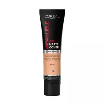 Матовая основа под макияж с плотным покрытием Infalible 32H Matte Cover L'Oreal, цвет sable