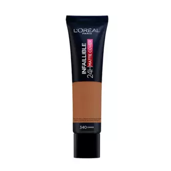 Матовая основа под макияж с плотным покрытием Infalible 32H Matte Cover L'Oreal, цвет cuivre