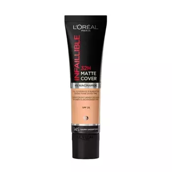 Матовая основа под макияж с плотным покрытием Infalible 32H Matte Cover L'Oreal, цвет beige ros
