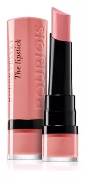 Матовая помада Bourjois Rouge Velvet The Lipstick, оттенок 02 Flaming’ Rose 2,4 г