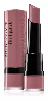 Матовая помада Bourjois Rouge Velvet The Lipstick, оттенок 18 Mauve Martre 2,4 г