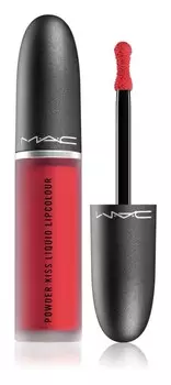 Матовая помада MAC Cosmetics Powder Kiss Liquid Lipcolour, оттенок Ruby Boo 5 мл