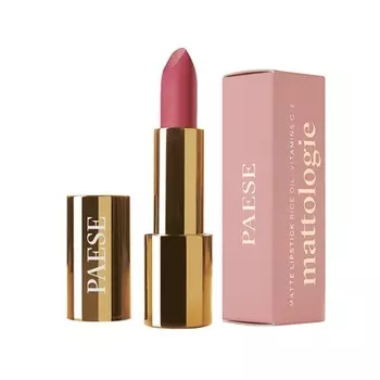 Матовая помада Mattologie 105 Peachy Nude с витаминами AC и E, Paese Cosmetics