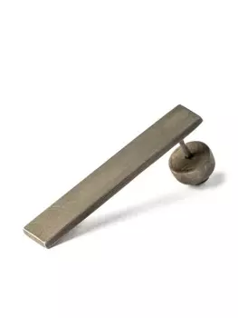 Матовая серьга Plate Parts of Four, серебряный