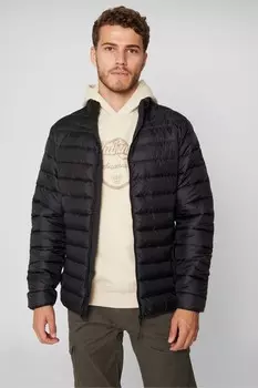 Матовая утепленная куртка с воротником стойкой Threadbare, черный