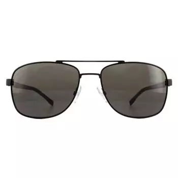 Матовые черные серые солнцезащитные очки-авиаторы Hugo Boss, черный