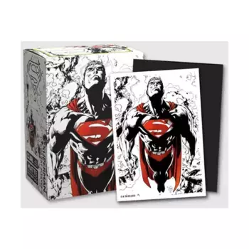 Матовые двойные рукава Standard Art — Супермен, красный и белый (100), Dragon Shield - Card Sleeves - Standard Art