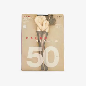 Матовые колготки из эластичной ткани плотностью 50 ден Falke, черный