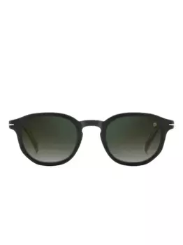 Матовые круглые солнцезащитные очки DAVID BECKHAM EYEWEAR, черный