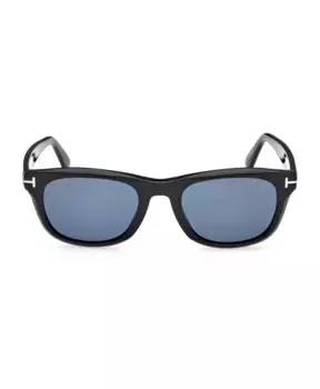 Матовые квадратные солнцезащитные очки Tom Ford, черный