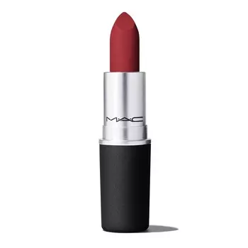 Матовые помады powder kiss lipstick Mac, цвет ruby new, вес 3 гр.
