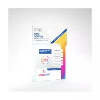 Матовые рукава – мини-квадрат (50), Matte Board Game Sleeves (GameGenic)